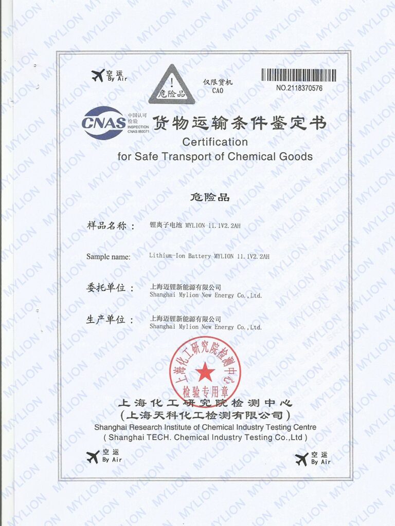 Mylion Certificate