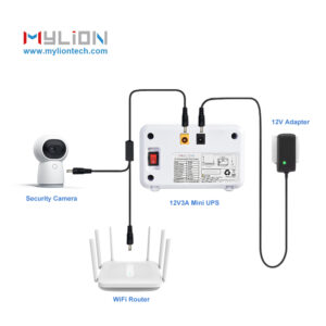 MU68 Mini DC UPS – 12V Backup Power for Router CPE CCTV