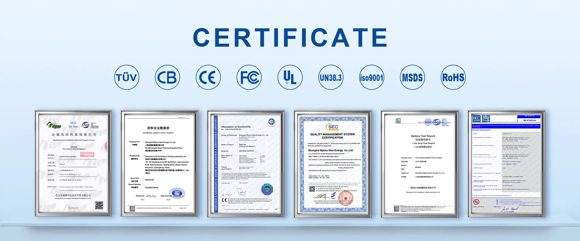 Mylion Mini UPS Certificate