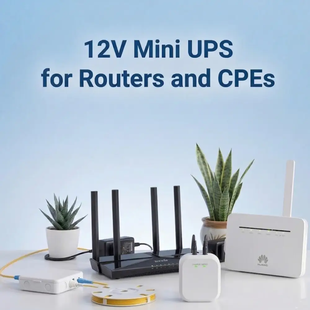12V Mini UPS for Router and CPE