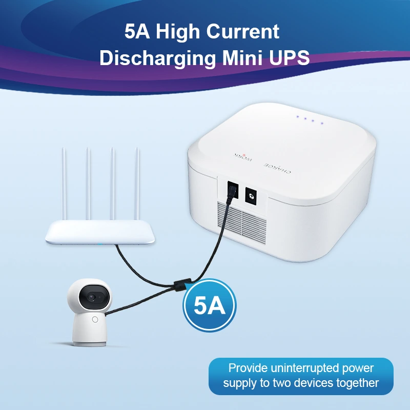 12V5A Mini DC UPS for Router
