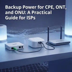 Backup power supplies for CPE, ONT and ONU