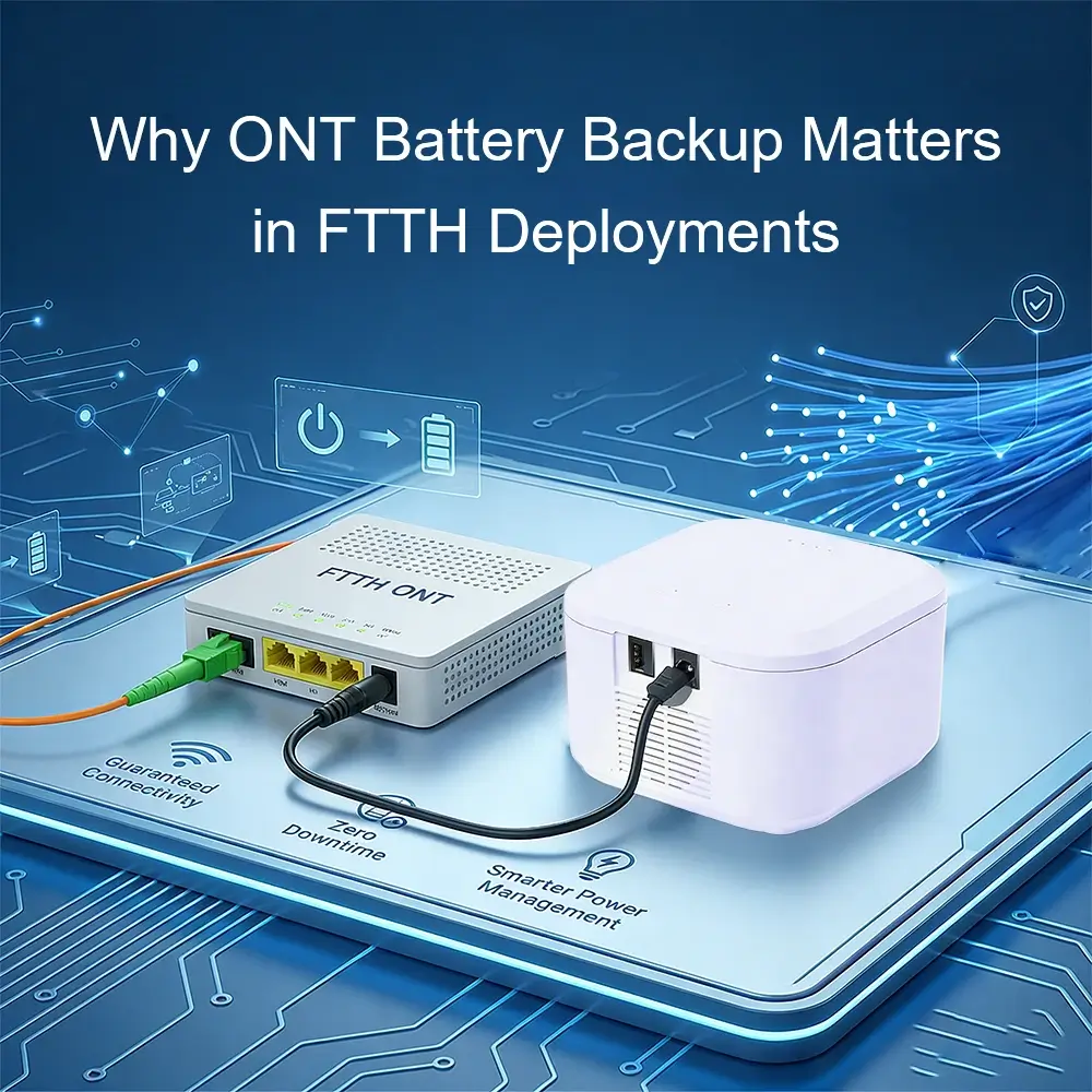 Why ONT Battery Backup Matters in FTTH Deployments