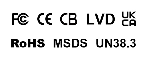 Mini UPS muj46 Available certification scope