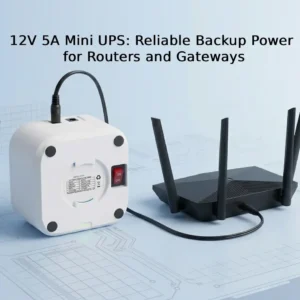 12V 5A Mini UPS Reliable Backup Power for Routers and Gateways