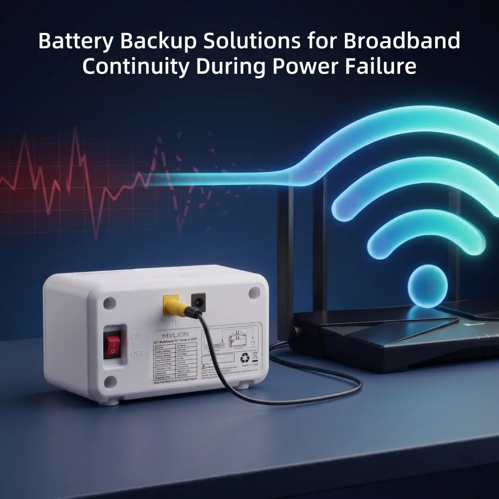 Battery Backup Solutions for Broadband Continuity During Power Failure