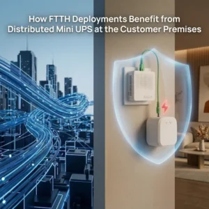 How FTTH Deployments Benefit from Distributed Mini UPS at the Customer Premises
