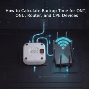 How to Calculate Backup Time for ONT, ONU, Router, and CPE Devices