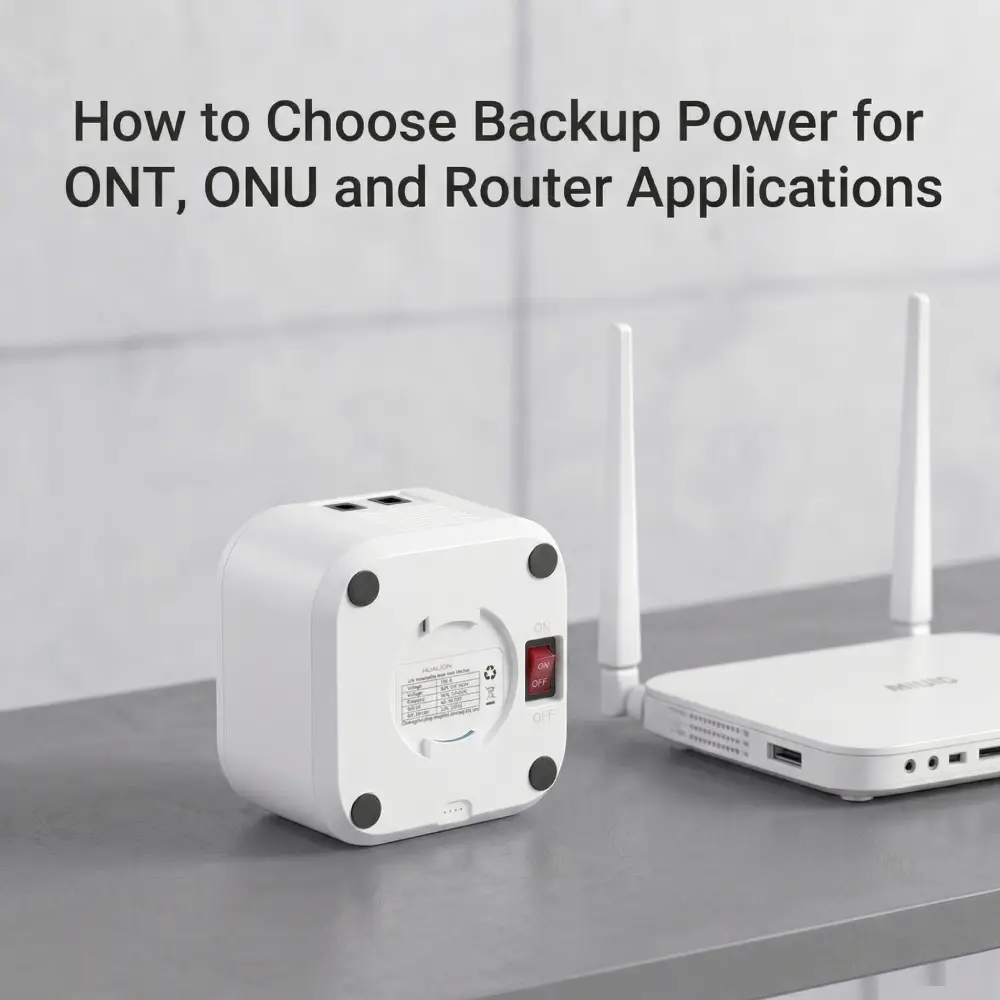 How to Choose Backup Power for ONT, ONU and Router Applications1