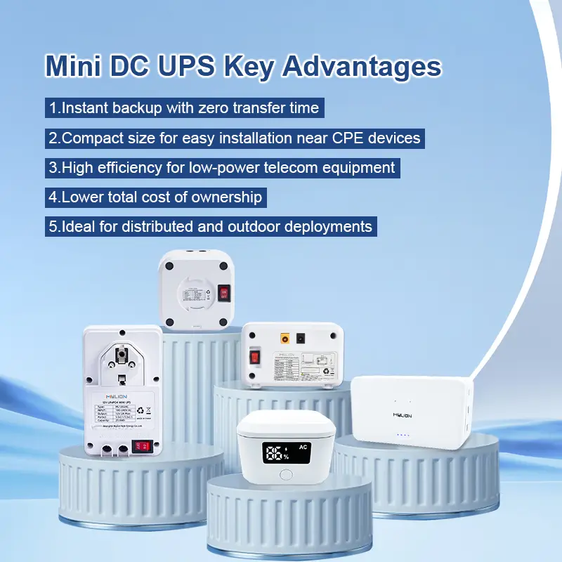 Mini DC UPS key advantages