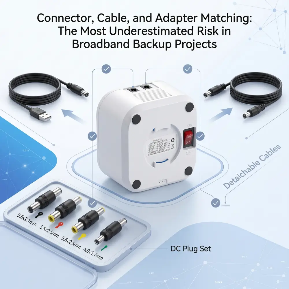 Connector, Cable, and Adapter Matching for Mini UPS