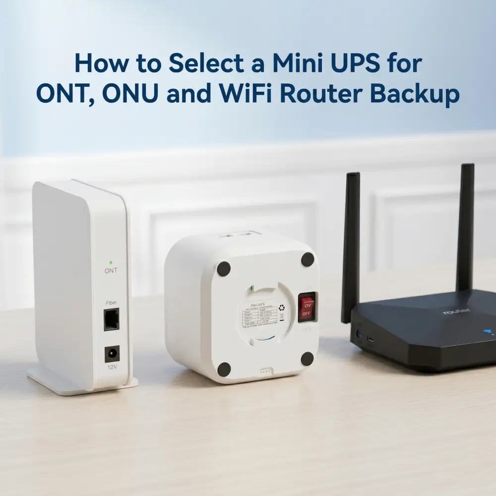 How to Choose a Mini UPS for ONT, ONU and WiFi Router Backup