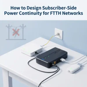 How to Design Subscriber-Side Power Continuity for FTTH Networks