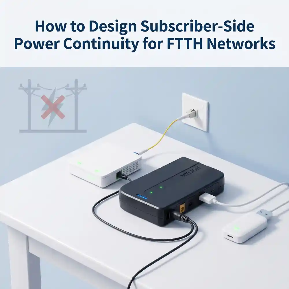 How to Design Subscriber-Side Power Continuity for FTTH Networks