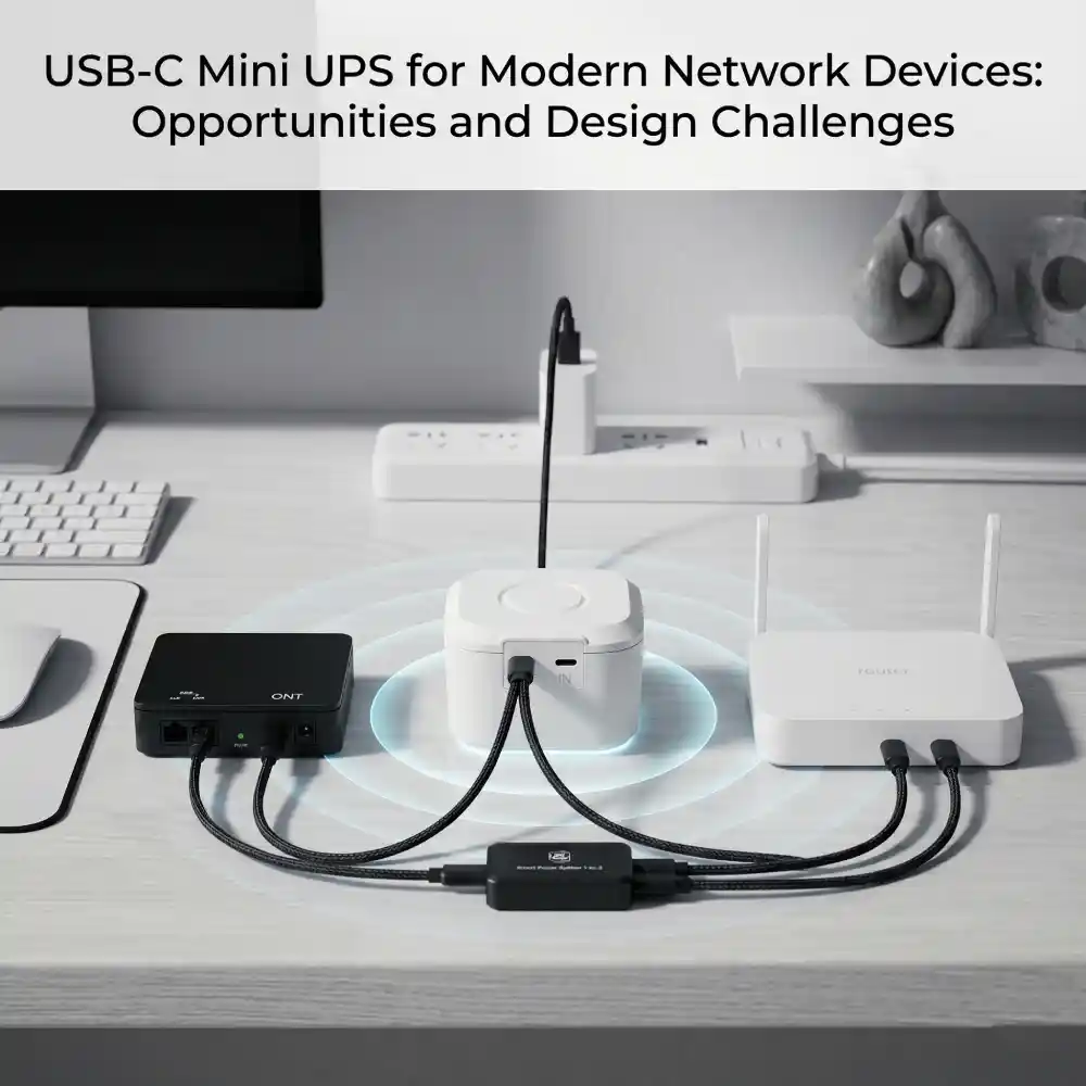 USB-C Mini UPS for Modern Network Devices