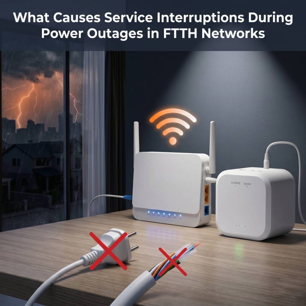 What Causes Service Interruptions During Power Outages in FTTH Networks