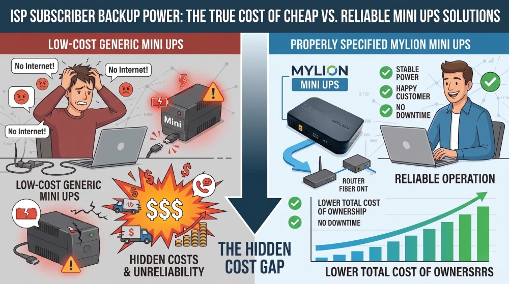 Hidden cost comparison of under-spec backup power