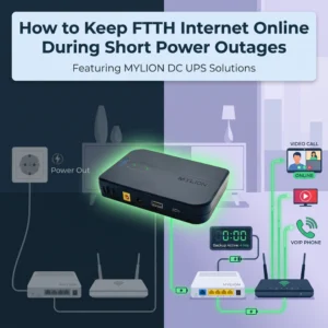 How to keep FTTH internet online during short power outages