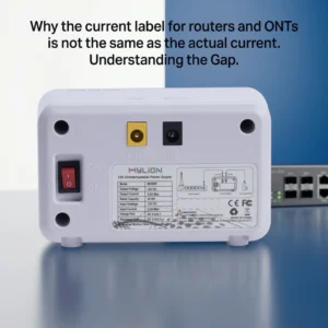 Why label current is not the same as real current for routers and ONTs