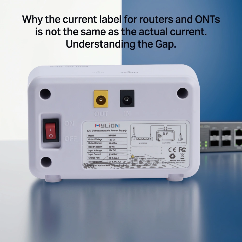 Why label current is not the same as real current for routers and ONTs
