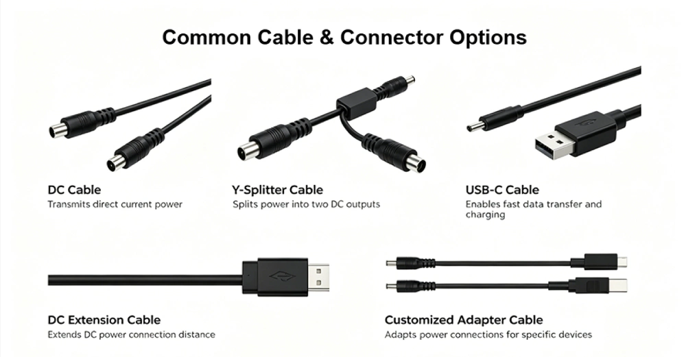 Common Cable & Connector Options