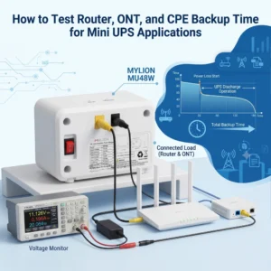 How to Test Router, ONT, and CPE Backup Time for Mini UPS Applications