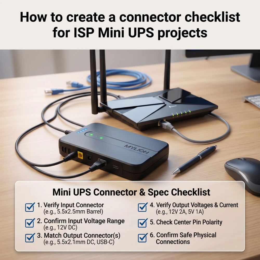 How to build a connector checklist for ISP Mini UPS projects