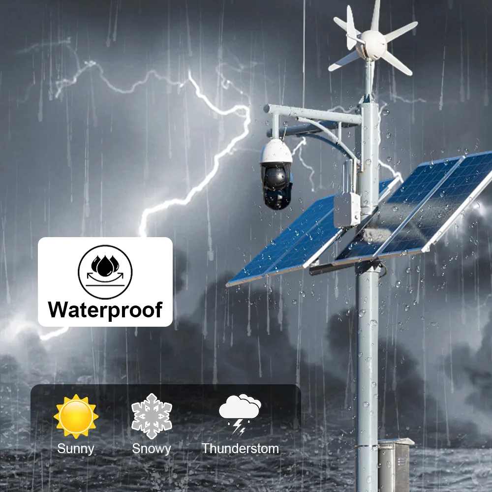 Waterproof solar panel and waterproof DC output