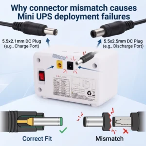 Why connector mismatch causes Mini UPS deployment failures
