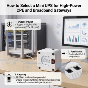 How to Select a Mini UPS for High-Power CPE