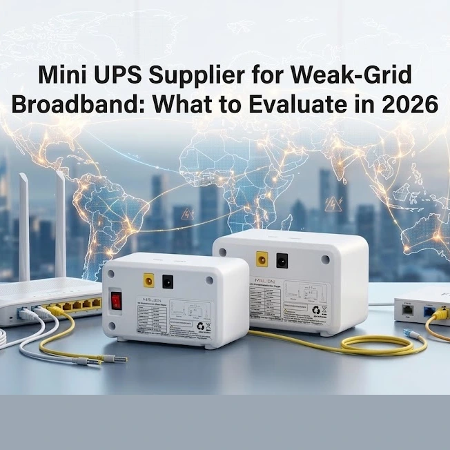 Mini UPS Supplier for Weak-Grid Broadband