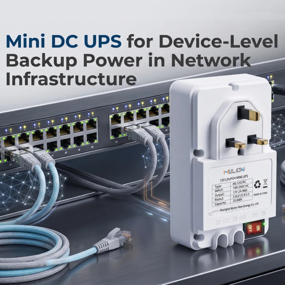 Mini DC UPS for Device-Level Backup Power in Network Infrastructure (1)