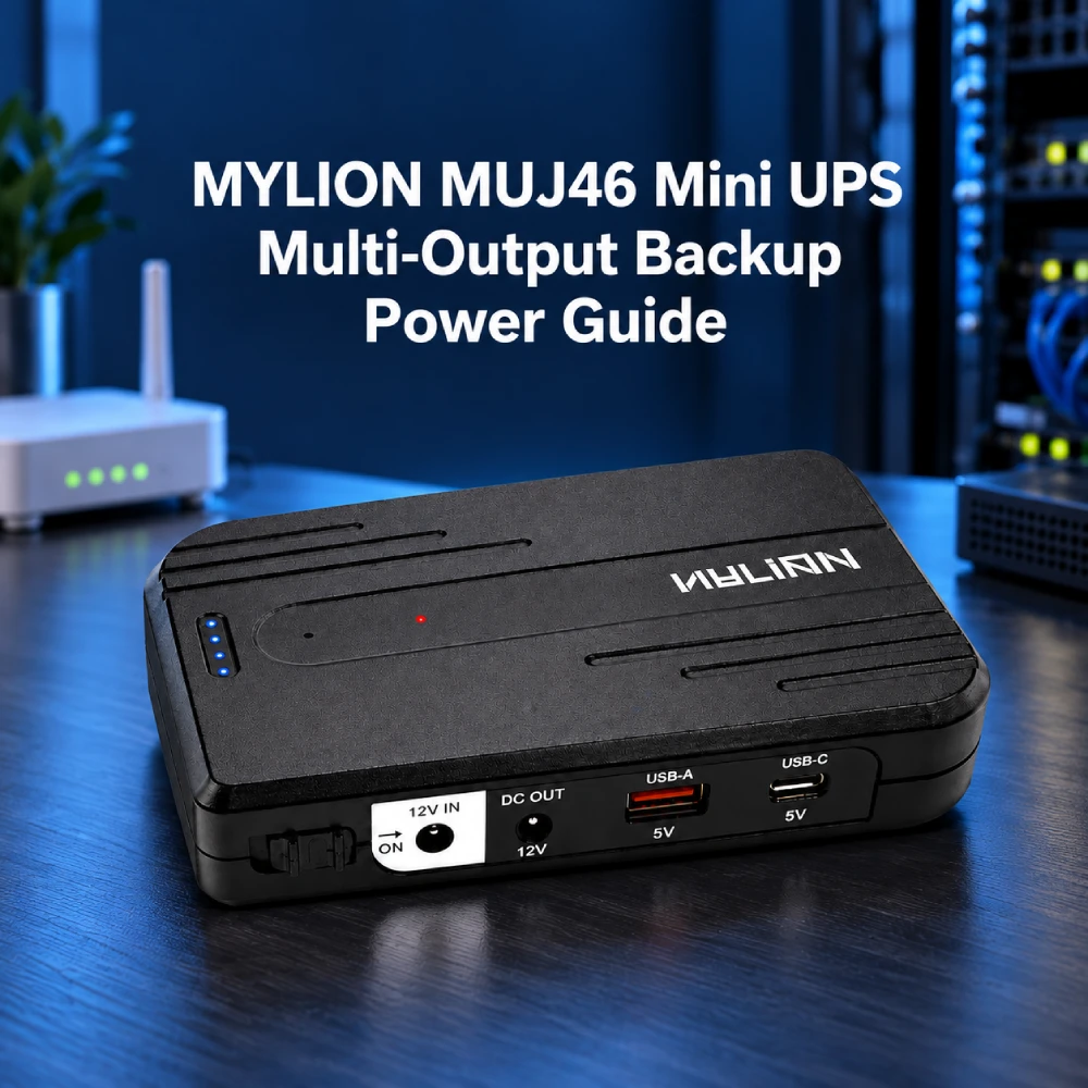 MYLION MUJ46 Mini UPS_ Multi-Output Backup Power Guide