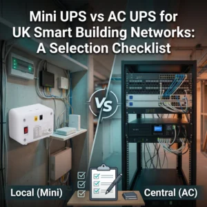 Mini UPS vs AC UPS for UK Smart Building Networks
